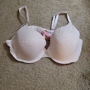 Pink by Victoria's Secret White Leopard Bra